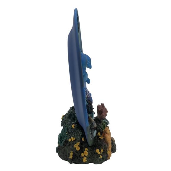 Classic Wildlife Collection Dolphin Plate and Base Ceramic 3D Nautical Sea Life - Picture 3 of 6